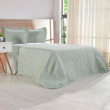 Imagem de Kit Cobre Leito Casal Ultra Lisse Lisa New 210x230cm Verde Menta - Ben