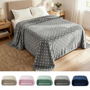 Imagem de Manta Cobertor Casal Poá Microfibra Antialérgico Extra Macio Casa Dona