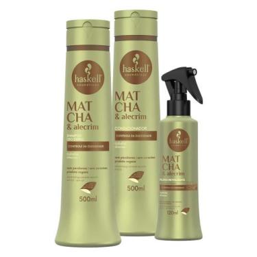 Imagem de Kit Shampoo, Condicionador e Fluído 120 ml Haskell Matcha & Alecrim 50