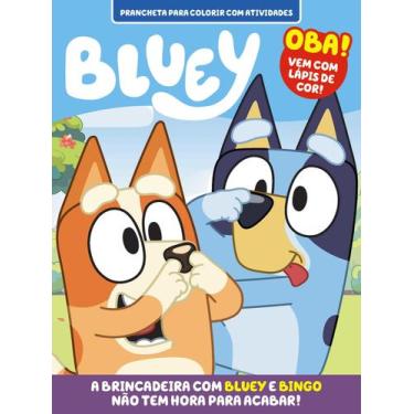 Imagem de Livro - Bluey Prancheta para Colorir com Atividades