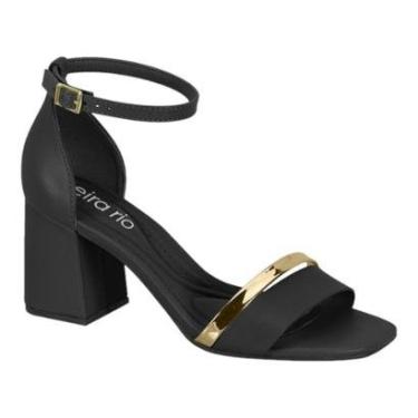 Imagem de Sandalia Beira Rio 8436.216 Salto Grosso Calcanhar Fechado Feminino-Feminino