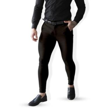 Imagem de Calça Super Skinny Alfaiataria Social Sarja Masculina Premium-Masculino