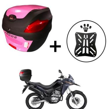 Imagem de Baú Bauleto 41 Litros Awa Pross + Bagageiro XRE 300 2010+, Rosa