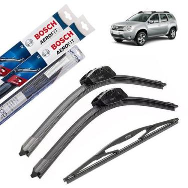 Imagem de Limpador Parabrisa Renault Duster 2011 2012 2013 + Traseira - Bosch e 