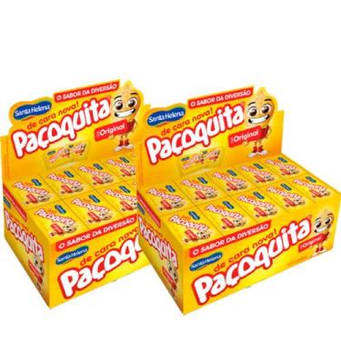 Imagem de 2cx Paçoca Paçoquita Quadrada Embalada Display 1Kg - Total 100 Paçocas
