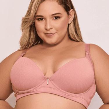 Imagem de Sutiã Nayane Rodrigues Plus Size Redutor SP090008, Blush, 52