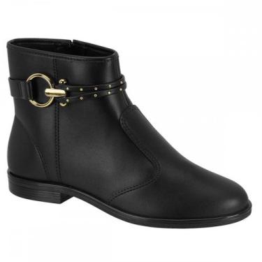 Imagem de Bota Beira Rio 9085109 Coturno Cano Curto Feminino, Preto, 35