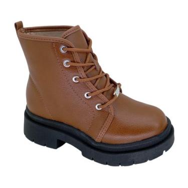 Imagem de Bota Coturno Molekinha 2182100 - Juvenil, Marrom, 27