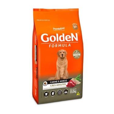 Imagem de Ração  Golden Cães Adultos Carne e Arroz 15kg - PremierPet