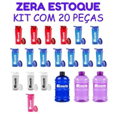 Imagem de Kit coqueteleira/sheikeira growth c/20 unidades