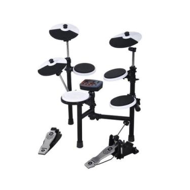 Imagem de Bateria Eletrônica HD3 7 Pads Digital Hitman Completa