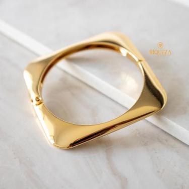 Imagem de Bracelete Trend quadrado Liso - Riqueza Bijoux