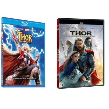 Imagem de Kit Blu-Ray Thor O Filho de Asgard+DVD Thor O Mundo Sombrio - Flashsta