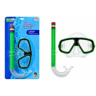 Imagem de Kit Mergulho piscina Infantil DM Toys com Máscara e Snorkel - - DM Spl