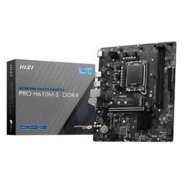 Imagem de Placa Mãe MSI H610M-S Pro (LGA 1700 - DDR4 3200) - Chipset H610 - Slot