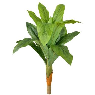 Imagem de Planta Artificial Peperonia Folhas Arranjo Decoração Bambu - PLANDEC