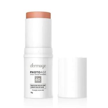 Imagem de Dermage Photoage Stick Color Mineral Protetor Solar Facial FPS 60 Médi