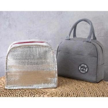 Imagem de Bolsa Térmica Marmita Lancheira Fitness Trabalho Academia - NECH, Cinz