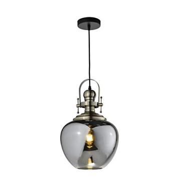 Imagem de Hevvy Pendente Linha Aisha, Vidro Fumê, 1 Lâmpada