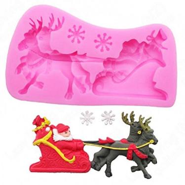 Imagem de Molde De Silicone Natal , Trenó, Papai Noel