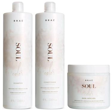 Imagem de Kit Braé Soul Color Treatment Salon - Shampoo e Condicionador 1000ml + Máscara 500g