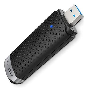 Imagem de Adaptador WiFi USB 3.0 AC1300Mbps para PC, adaptador de rede sem fio EDUP LOVE banda dupla 5GHz 2,4GHz para Mac OS 10.15 e abaixo, Windows 11/10/8.1/8/7/XP/Vista