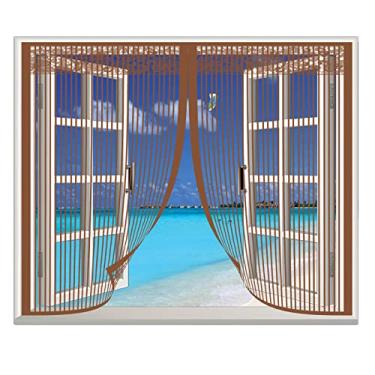 Imagem de Tela de porta magnética Cortina de gaze anti-mosquito Cortina com moscas magnéticas para porta de tela anti-mosquito, Mantenha Os Insetos Afastados, Porta De Tela Magnética Autovedante Para