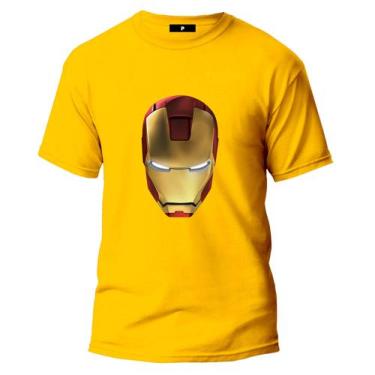Imagem de Camiseta Infantil Homem De Ferro Rosto Para Meninos - Jmf Store