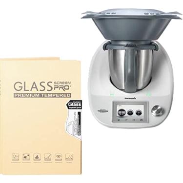 Imagem de NUHFUFA Protetor de tela de vidro, capa de tela de filme temperado ultrafina compatível com acessórios de processador de alimentos para máquina de cozinha Thermo-mix TM5, transparente, durável e antiarranhões, pacote com 1