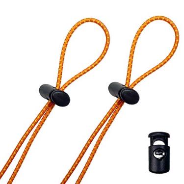 Imagem de Kit de alças de óculos de fluxo (pacote com 2) – tiras de cordão elástico de substituição para óculos de natação – multicolorido, Bright Orange