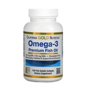 Imagem de Ômega 3 Premium 180 Mg Epa/120 Mg Dha California Gold Nutrition 100 Cá