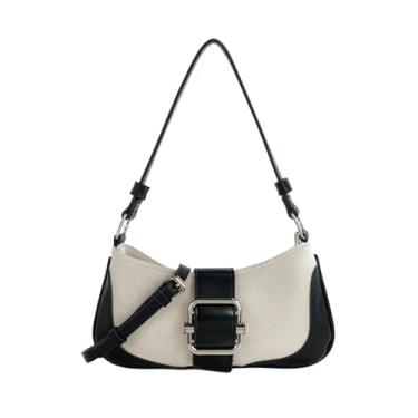 Imagem de Bolsa feminina jeans Hobo Bolsa moderna Y2k Bolsa de ombro transversal Bolsa axila, Preto, One Size