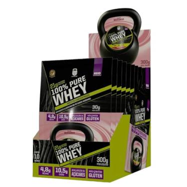 Imagem de Whey Protein Concentrado 100% Pure - 10 Unidades de 30g Morango - Wod Nutrition