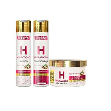Imagem de Kit Cronograma Capilar Toplife Hidratação (3 produtos)