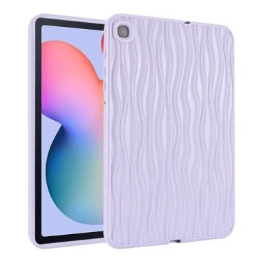 Imagem de Capa de tablet de luxo para Samsung Galaxy TAB A8 A7 S6 Lite resistente a quedas T220 T225 X200 P610 P615 silicone macio (roxo, para TAB A8)