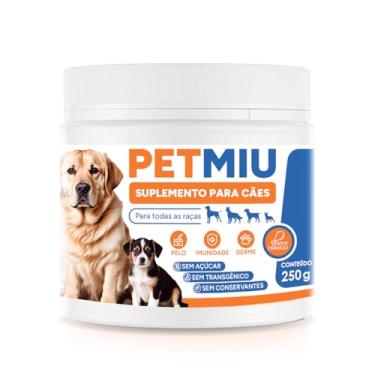 Imagem de Suplemento Alimentar para Cachorros PETMIU Multivitamínico Pelos Articulações Fortalecimento Muscular Imunidade - 250g