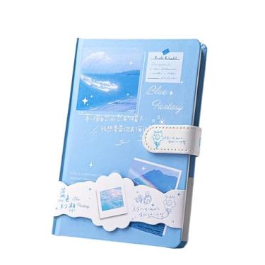 Imagem de Joucien Caderno portátil com fivela magnética grossa A5 para memória de exame de admissão de pós-graduação manual de fivela magnética de estudante - arco-íris (A5/108 Fotos)