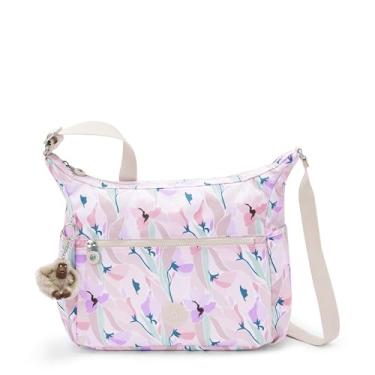 Imagem de Kipling Bolsa tiracolo feminina Alenya PRT, Mosaico floral, 12.5''L x 12.5''H x 5.75''D