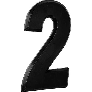 Imagem de MetalCromo Número Residencial 3D"2" Plástico ABS Preto