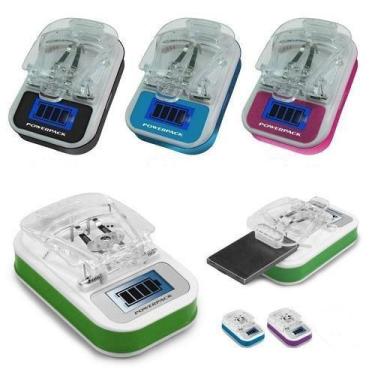 Imagem de Carregador Universal De Bateria Visor Lcd Bivolt + Usb - Shop35