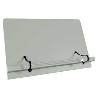 Imagem de Suporte Para Livro E Tablet Resistente Ergonômico Cinza - Marca Fácil