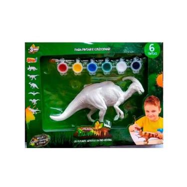 Imagem de Brinquedo Dinossauro Paint Parasaurolophus Colorir Zoop Toys