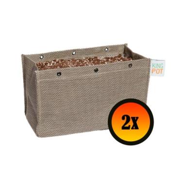 Imagem de 2 Vasos De Plantas De Tela 3 Litros Pc Grow - King Pot