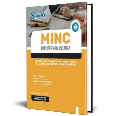 Imagem de Apostila Minc Ministério Da Cultura 2024 Técnicas - Editora Solucao