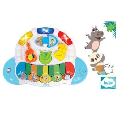 Imagem de Bandinha Show Dreamworks Tecladinho Musical Madagascar Zoop - ZoopToys