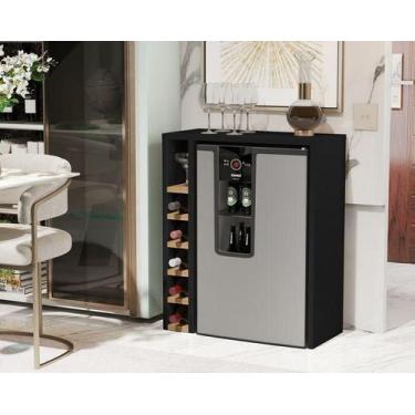 Imagem de Adega Planejada Carvalho 4008 cor Preto / nature - Comprar moveis em c