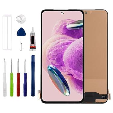 Imagem de Duotipa Novo conjunto de digitalizador de tela sensível ao toque TFT para Xiao-mi Red-mi Note 12S 2303CRA44A 6,43 polegadas com kit de ferramentas de reparo técnico - função sem impressão digital.