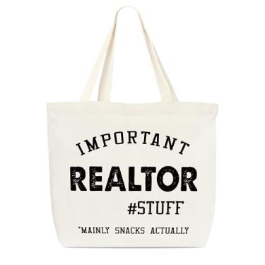 Imagem de Dr.Baner Sacola de lona, sacola importante de itens de corretor de imóveis, presente de agradecimento, sacola engraçada, sacola de biblioteca, sacola de compras reutilizável, bolsa de ombro de