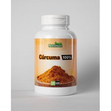 Imagem de Curcum Longa Pura 120 Cápsulas de Gelatina 600mg 1 pote - Nutrimuni