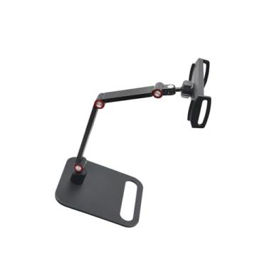 Imagem de BaotyJie Suporte para tablet com base giratória 360, base universal giratória, flexível, portátil, estável e antiderrapante, ajustável em três eixos, Balanço para a Esquerda E para a Direita